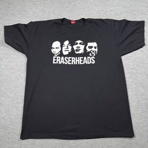 Yalex T-Shirt Men 2XL Black Eraserheads Band Filipino Rock Graphic Cotton Fan Te